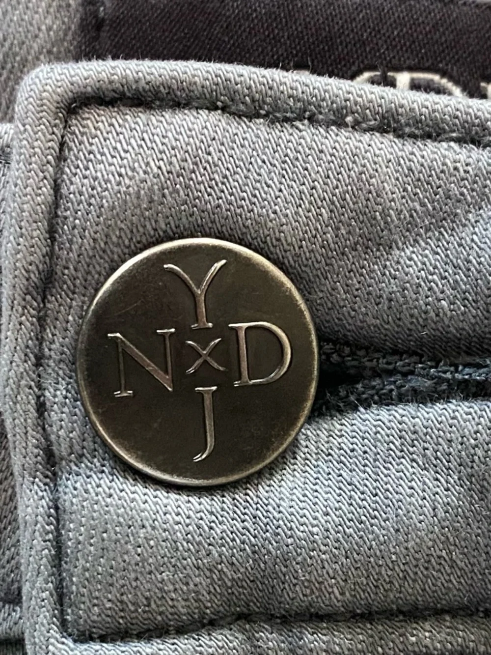 NYDJ Gray Straight Leg Jeans - Neutral Gray - Picture 8 of 14